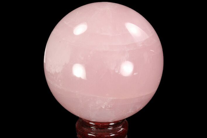 Polished Rose Quartz Sphere - Madagascar #93019